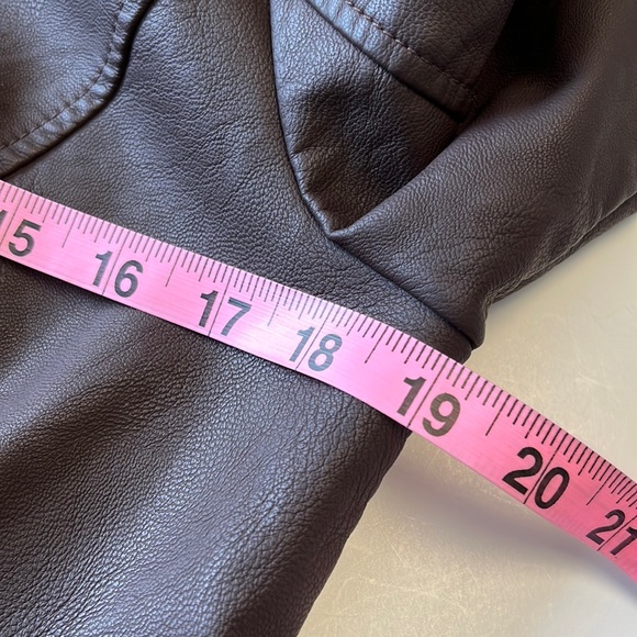 Baccini faux leather jacket brown - Picture 6 of 10